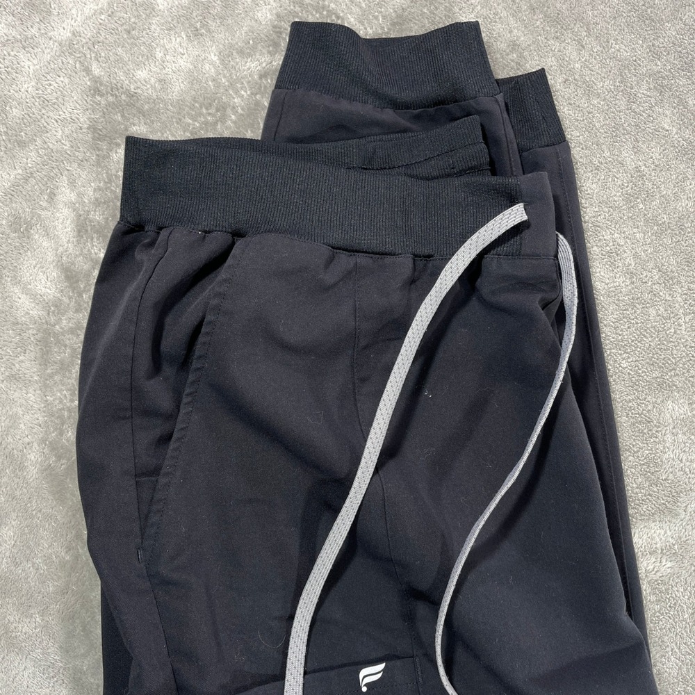 Fabletics Joggers Women XL Black‎ Activewear Drawstring Pockets Pants
